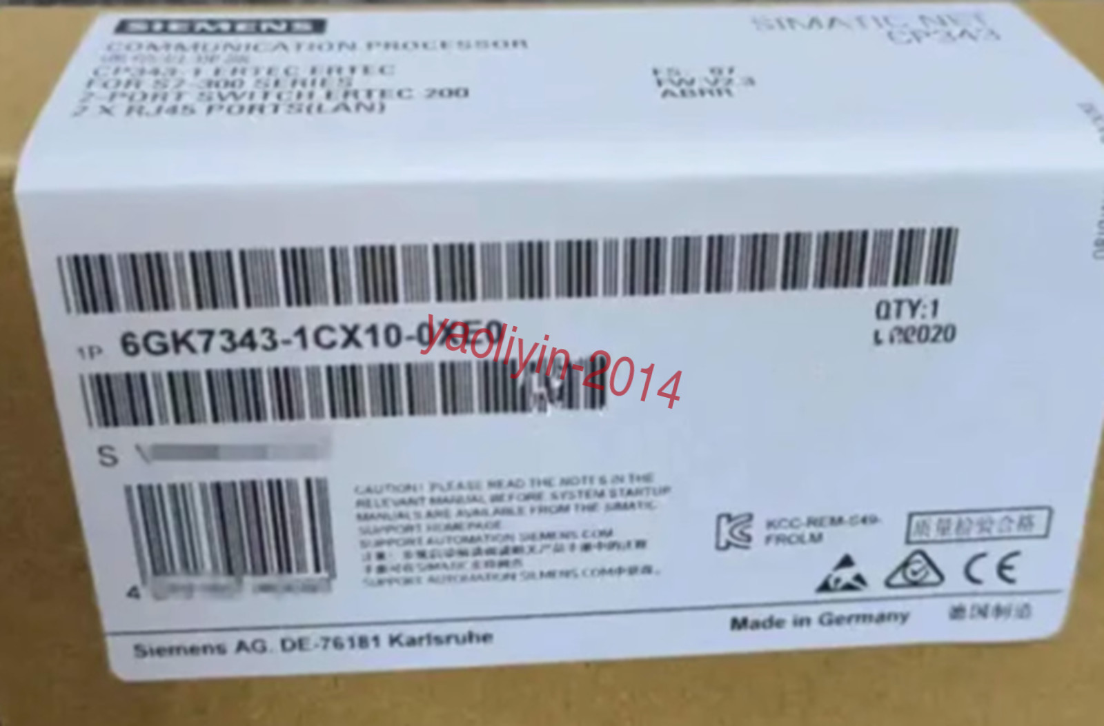 New In Box Siemens 6GK7343-1CX10-0XE0 6GK7 343-1CX10-0XE0 PLC Module