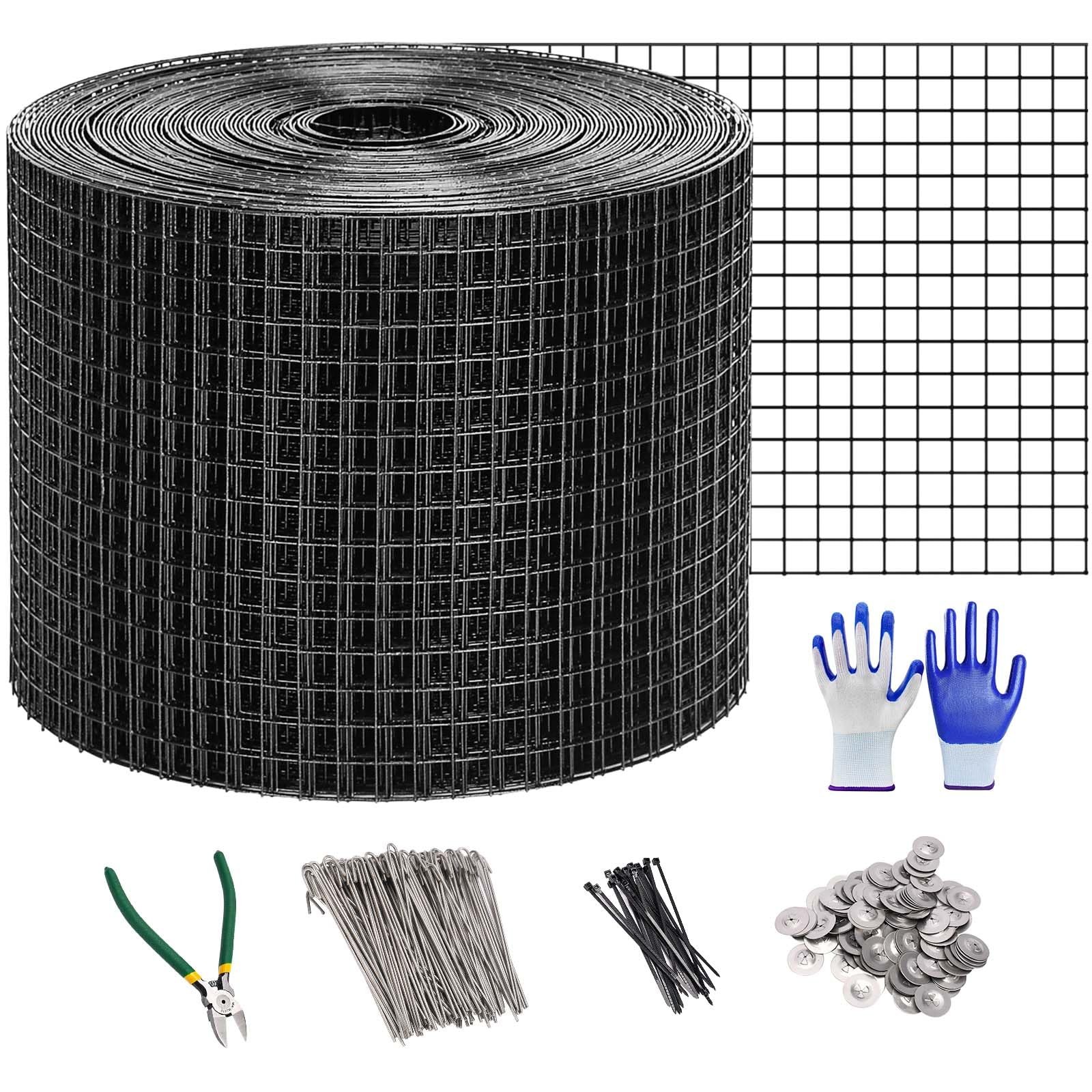 Critter Guard for Solar Panel BirdGuard 6in x 100ft PVC Coated Pigeon Netting...