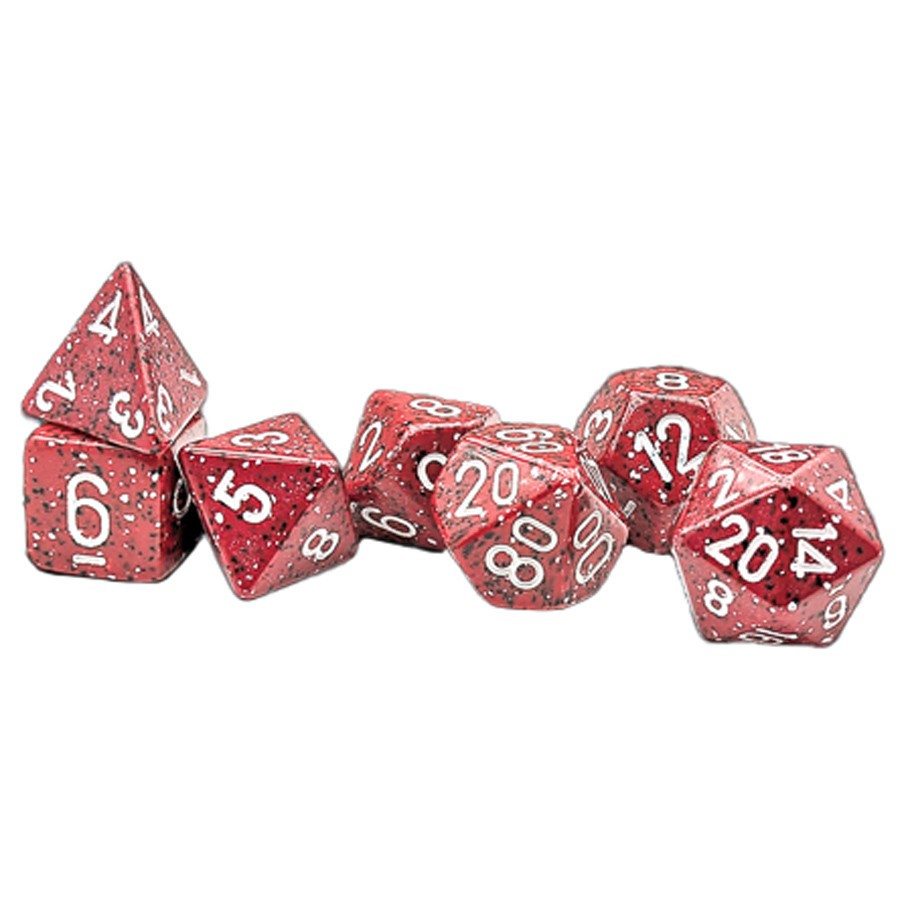 CHX25374 Chessex Manufacturing 7-Set Speckled: Lava Stone