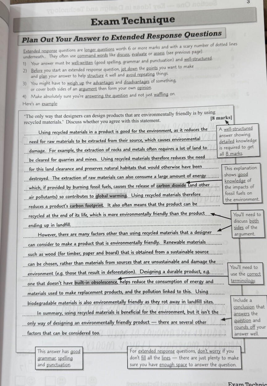 CGP GCSE AQA (Grade 9-1) Design and Technology revision guide