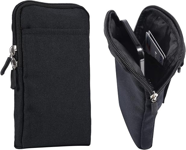 Cell Phone Waist Belt Holster Mens, Waterproof Zipper Crossbody Smartphone Shoul