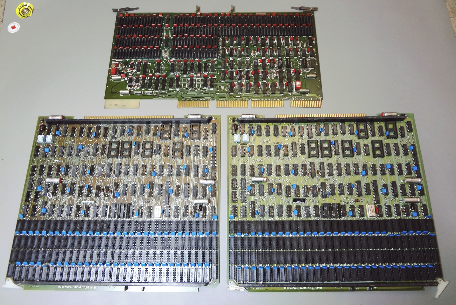 3 Vintage Non-Fuctioning Computer Memory Boards for Parts or Gold Recovery