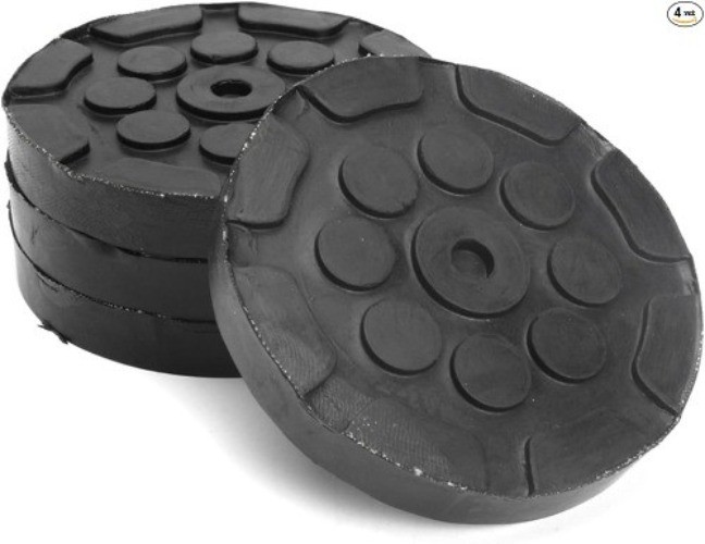 4PCS Car Auto Jacking Lift Pads, Round Heavy Duty Car Lift Pads Rubbe Color: B