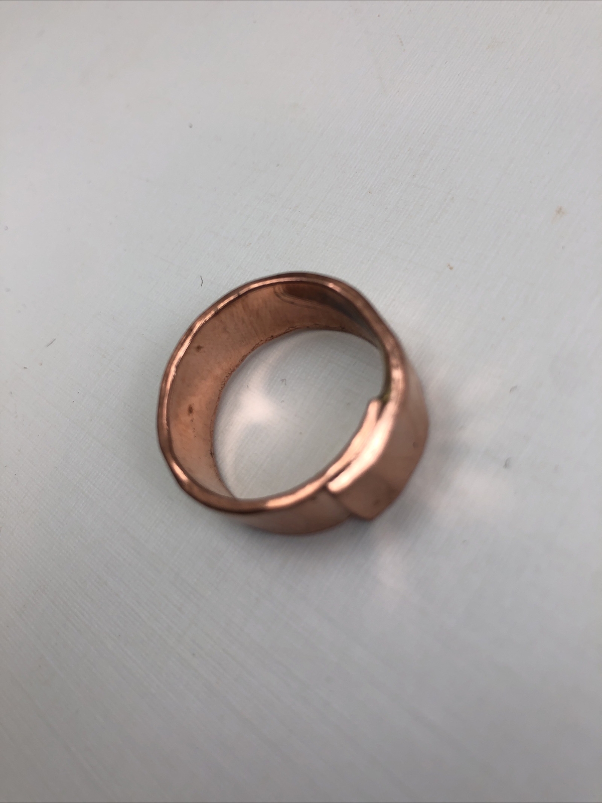 Copper Ring, Solid Copper Band Style Layered Handmade Size 10.5