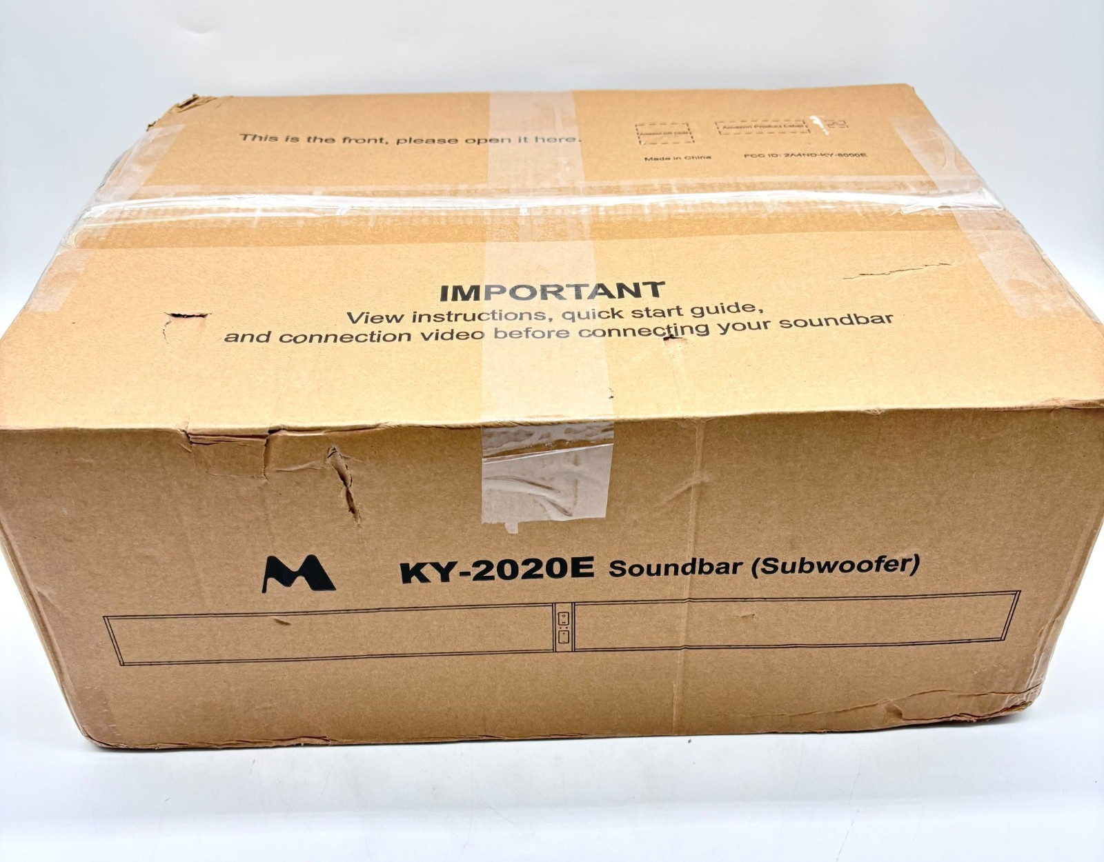 MZEIBO Soundbar With Subwoofer For Smart Television Model KY-2020E - Black