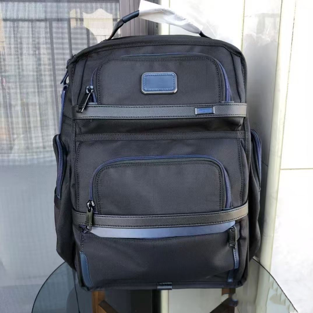 TUMI ALPHA 3 Brief Pack Backpack Blue Nylon Business Travel Sports Bag 2603578D3