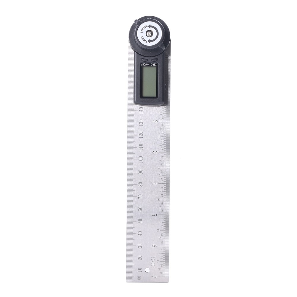 7" Electronic Protractor Digital Goniometer Angle Finder Miter Gauge Ruler