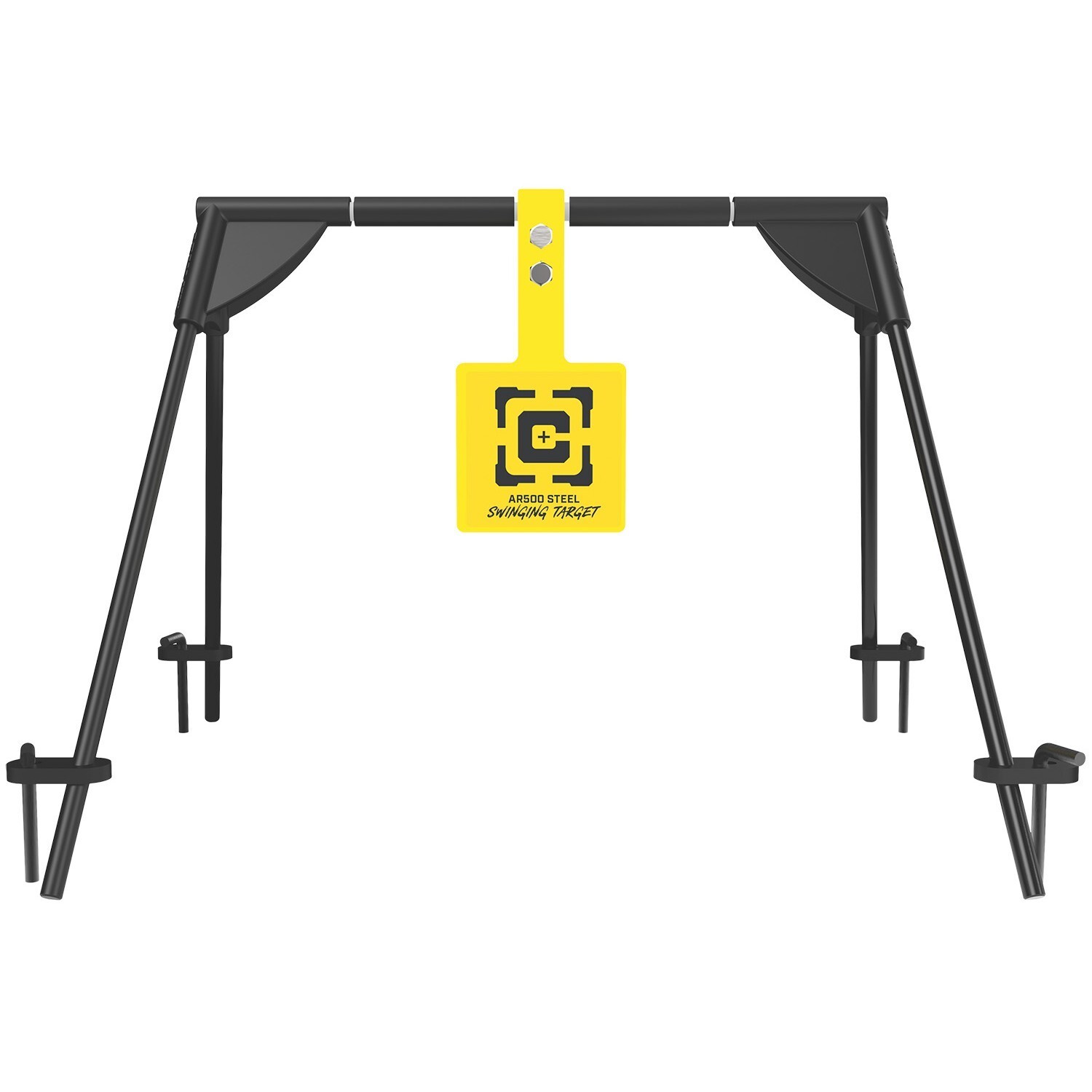 Caldwell AR500 SteelSwinging Rifle Shooting Target w/Ground Stakes #1187590