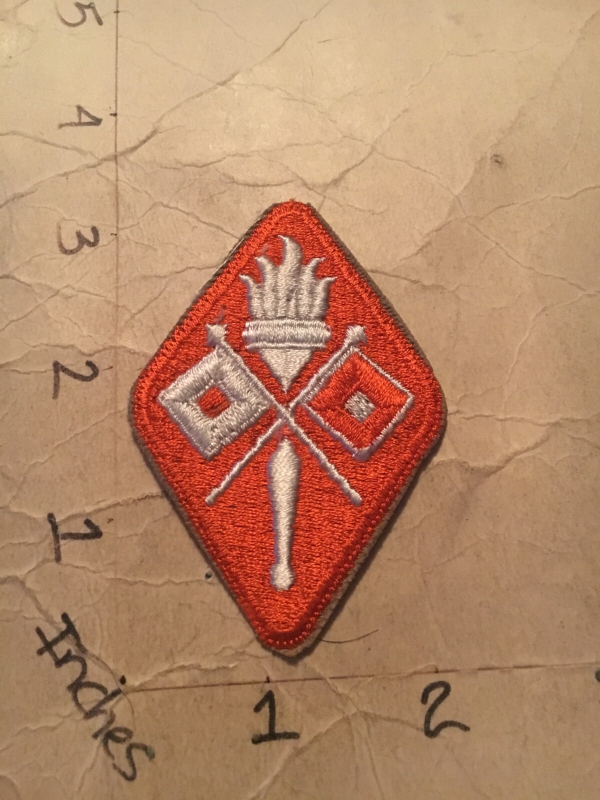 WW2 to Korea era US Army Signal Center c/e no glow Patch 6/7/25