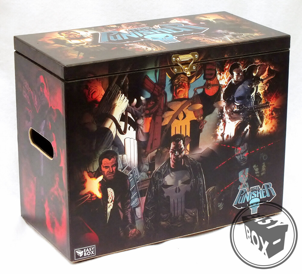 Punisher -Large Comic Book Hard Box Chest MDF