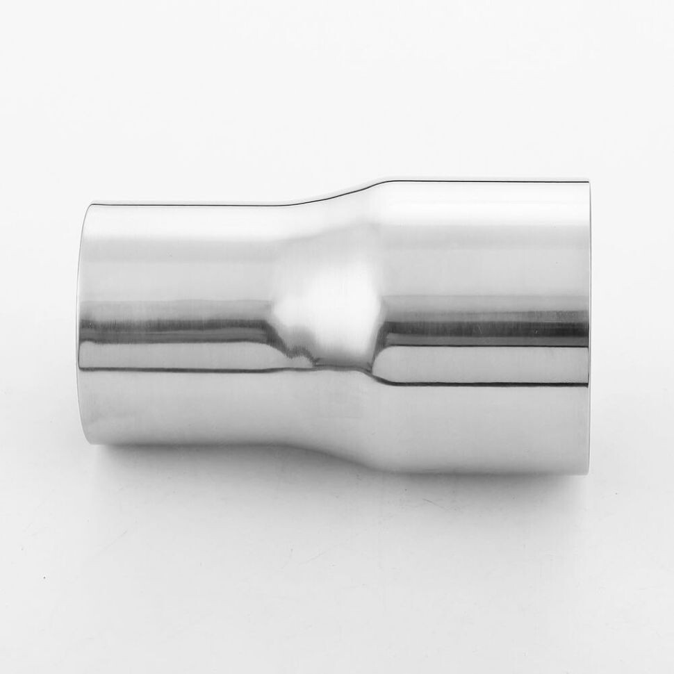 Stainless Steel Exhaust Pipe Connector Reducer 2.5" OD to 3" OD SS304 Weld On