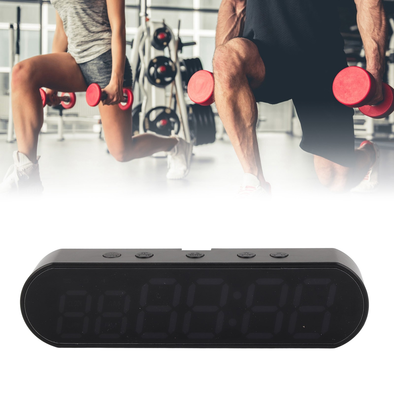 Gym Timer Multifunctional Interval Timer With 1000mAh USB For Fitness Sports New