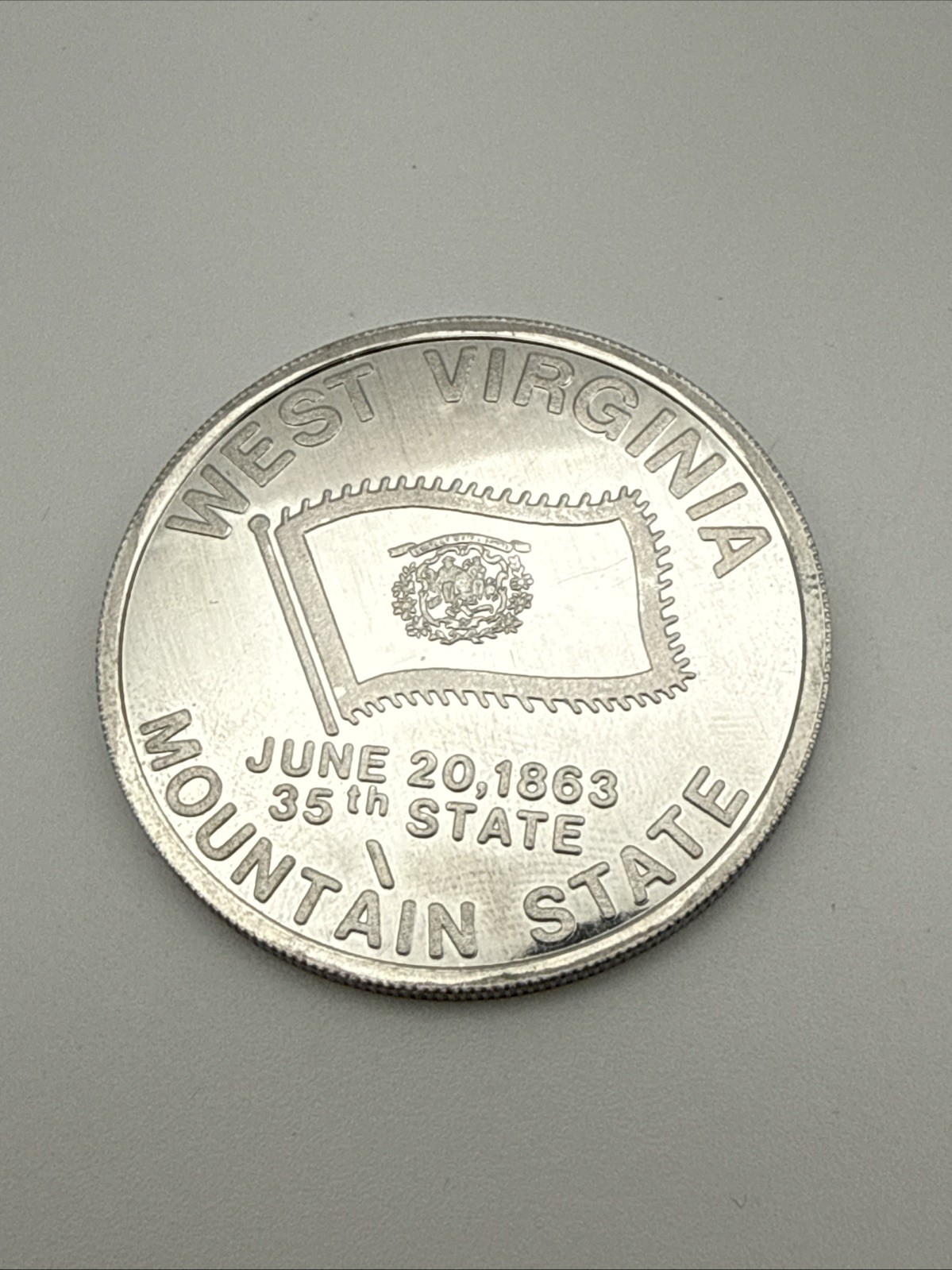 West Virginia State Mountain State Alloy Commemorative Coin GG6