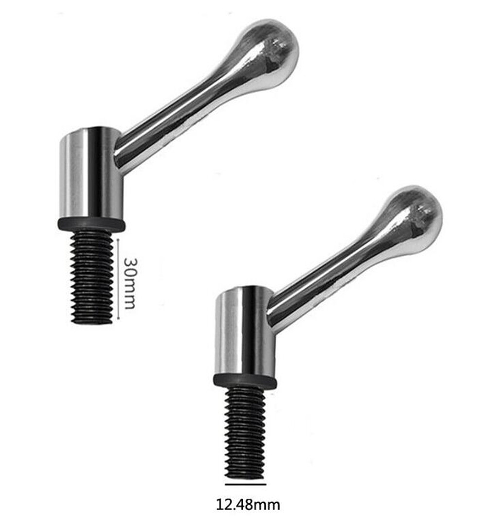 2pcs Milling Machine Table Lock Vertuical Mill M1/2 Bolt Handle For Bridgeport