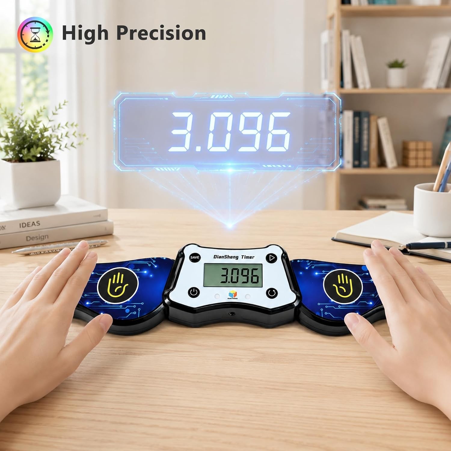 Speed Cube Competition Timer, High Precision Touch Control Timer for Speed Tr...