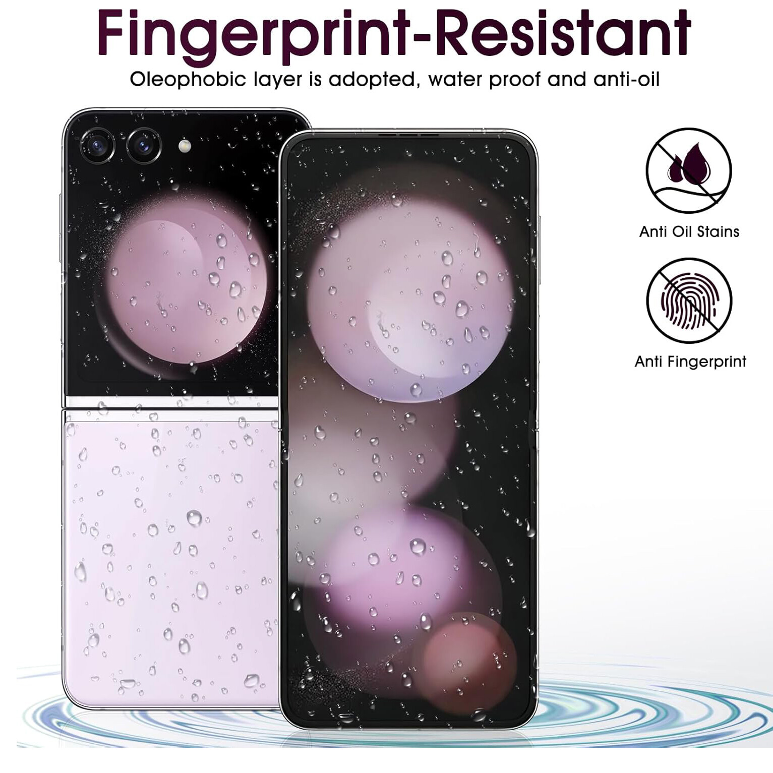 2 Sets Front/Back Screen Protector TPU Hydrogel For Samsung Galaxy Z Flip6/5/4/3
