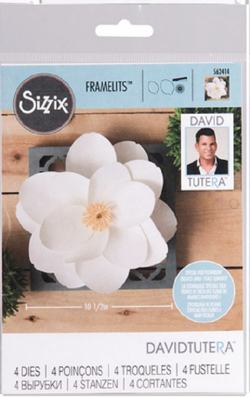 Sizzix Framelits David Tutera Die Set, You Choose - 12 Styles Rose Lily Leaf