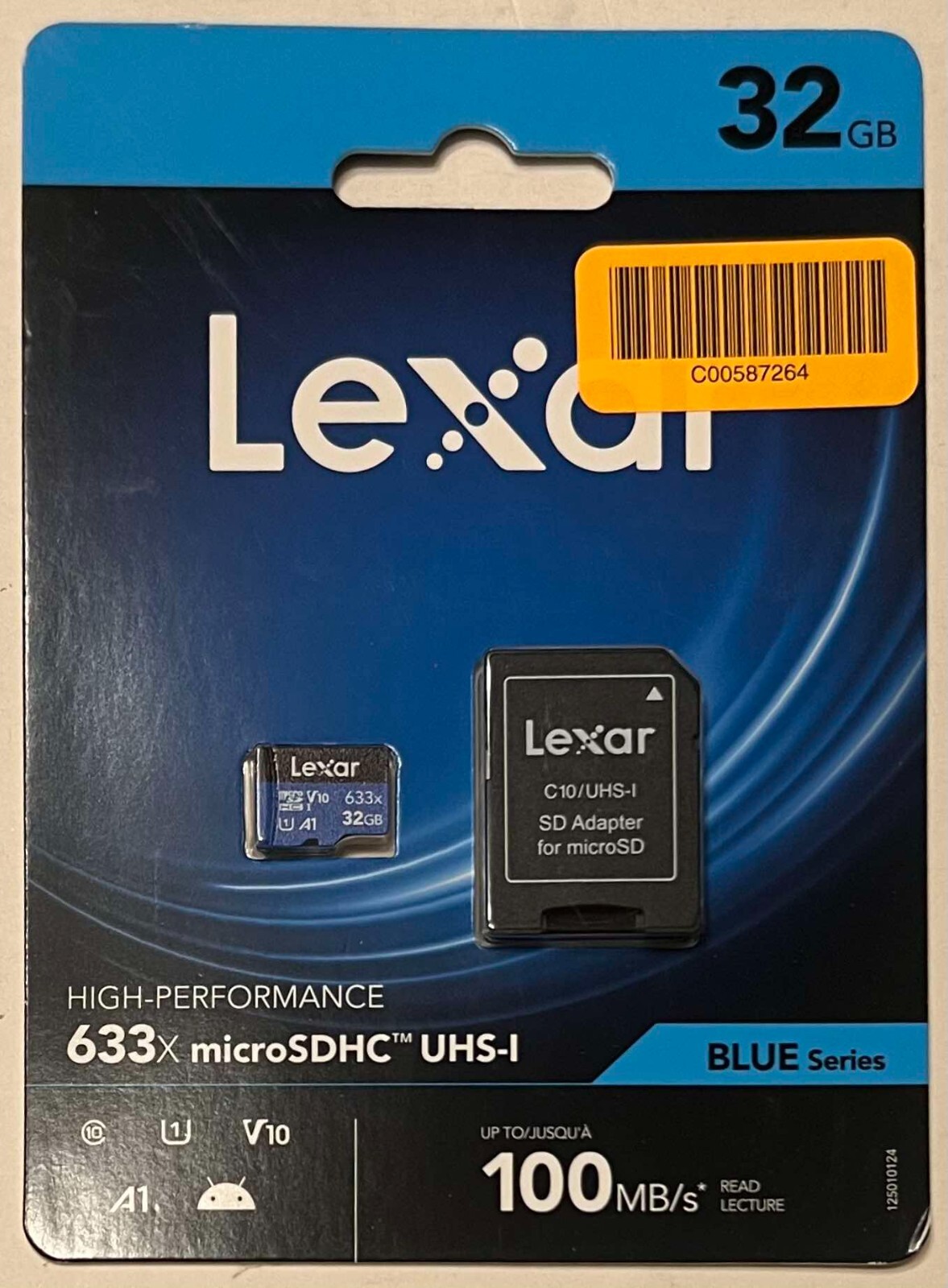 LEXAR High Performance 633X Micro SDHC UHS I Blue Series