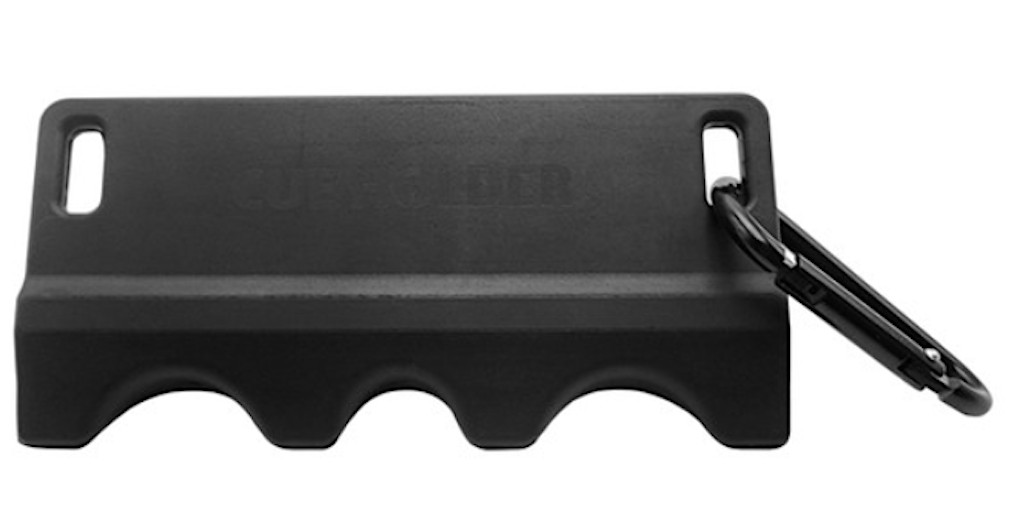 Koda KCH3 Lightweight Pool Cue Stick Holder w/ Carabiner (3 Cue, Black)