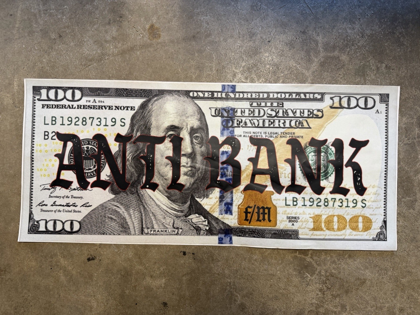 *RARE* Finance and Maneuver F/M Anti Bank Ramp Sticker! Supdef FOG White Phos