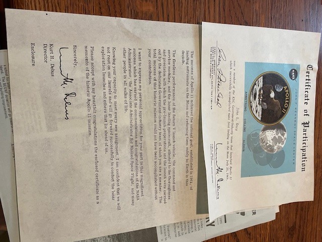 apollo and space lab program documents and collectables