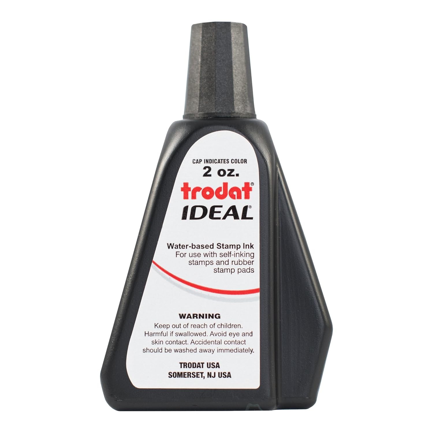Trodat AS-TRO52734 Ideal Premium Replacement Ink for Use 2oz. Bottle, Black