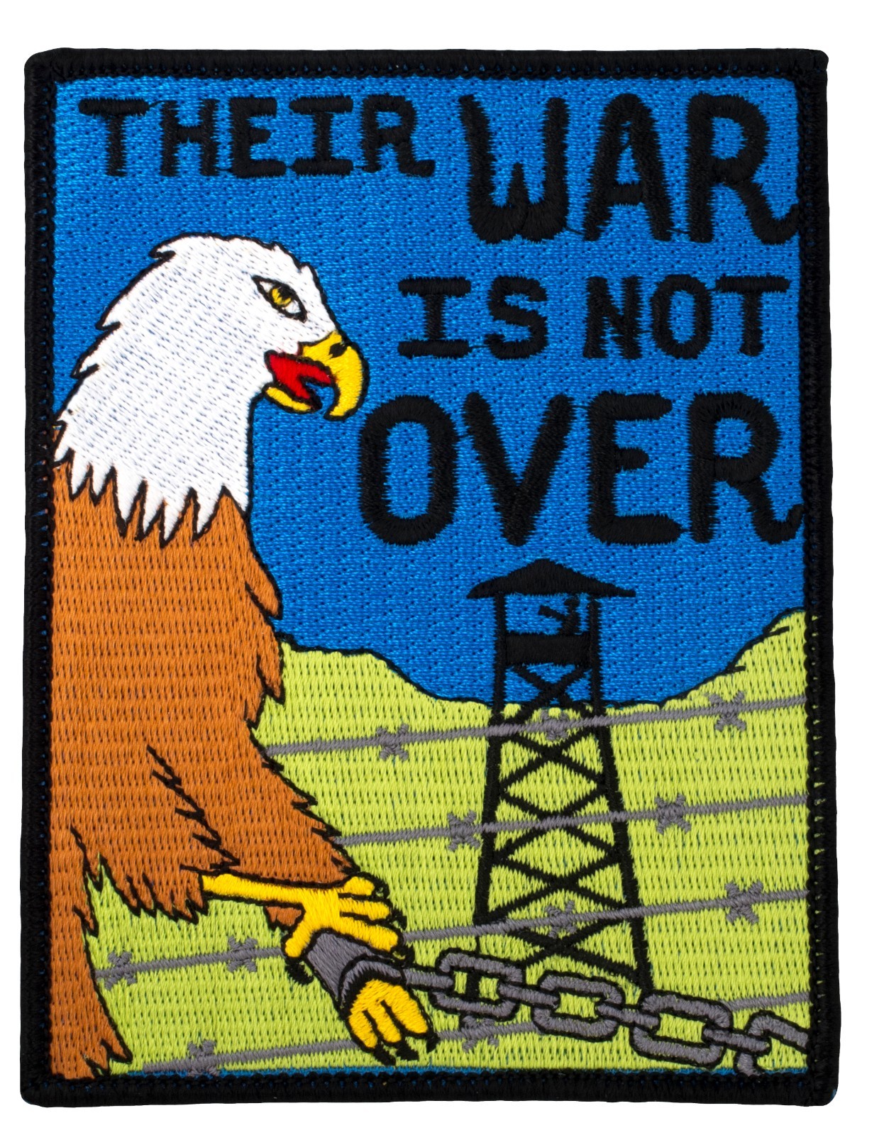 Their War Is Not Over - POW Patch (291) 3 1/2" x 4 1/2" Embroidered Patch 40079