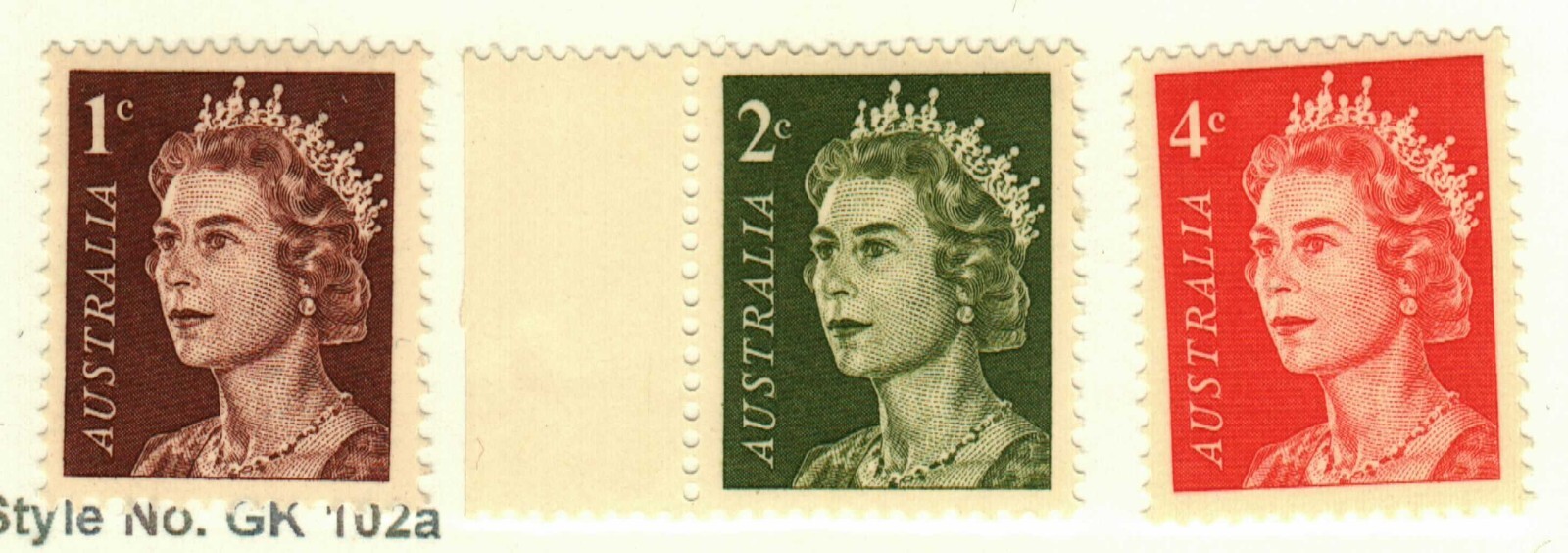 Australia #394-5, 397 MH QEII
