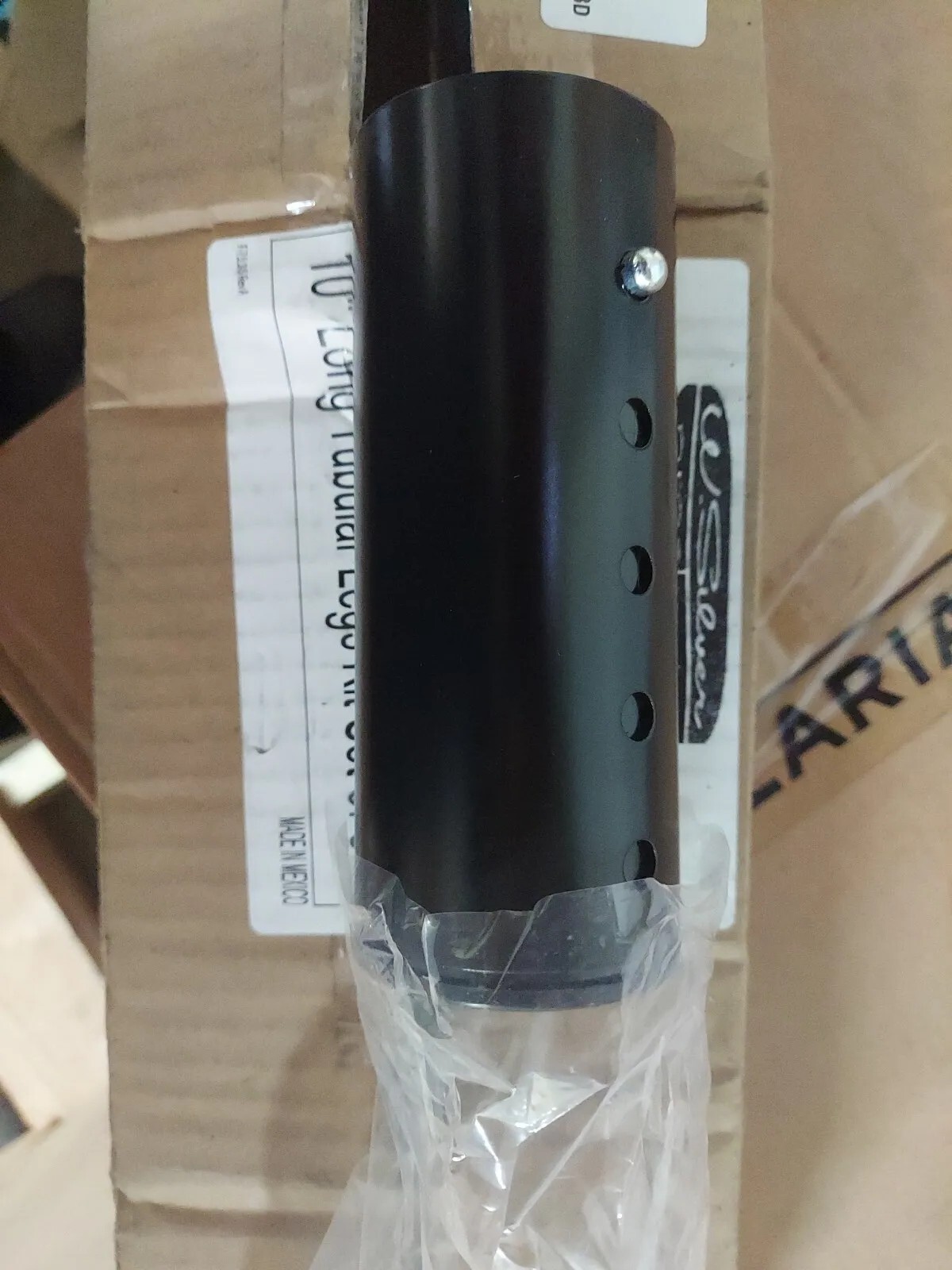10" Black Steel Adjustable Tubular Legs Set Of 6 ( F80120 )