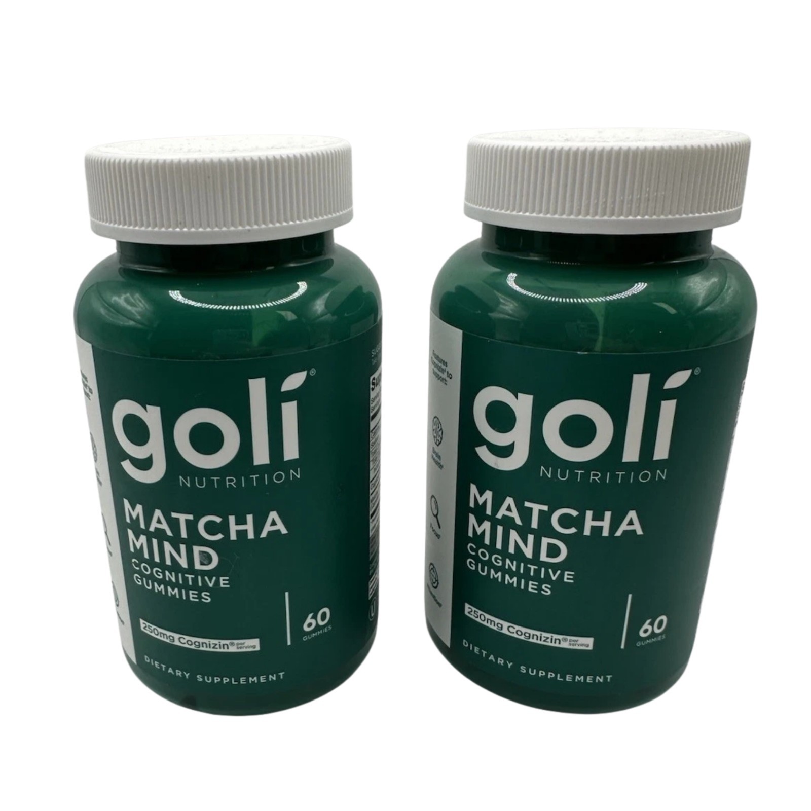 Goli MATCHA MIND Focus Attention Brain Health Cognizin 60 Ct Lot of 2 Exp 01/27