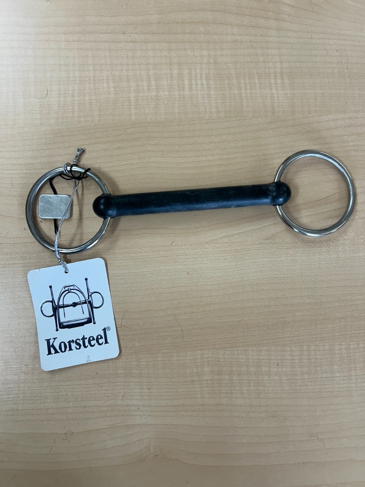 Korsteel Solid Rubber Mouth Loose Ring Snaffle Bit 5.5" NEW