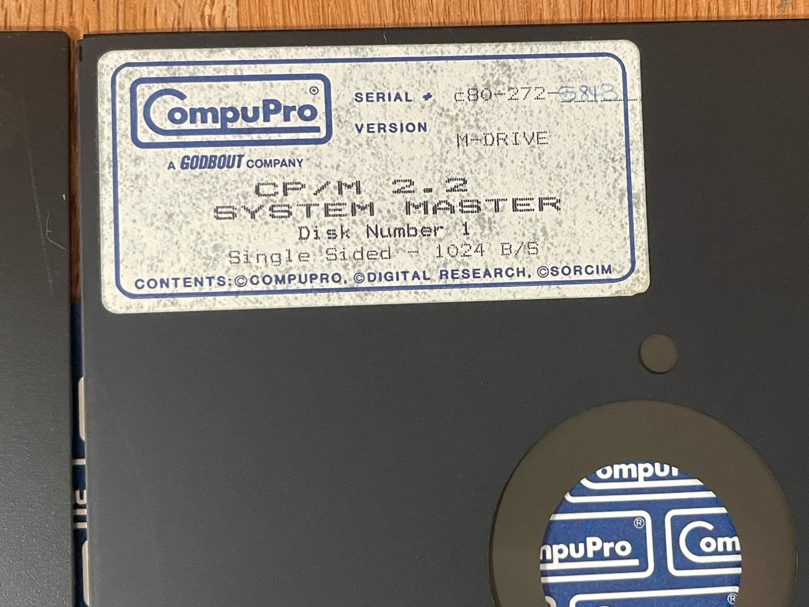 Rare Original Compupro CP/M 2.2 System Master Disk Set W/ Manuals S-100