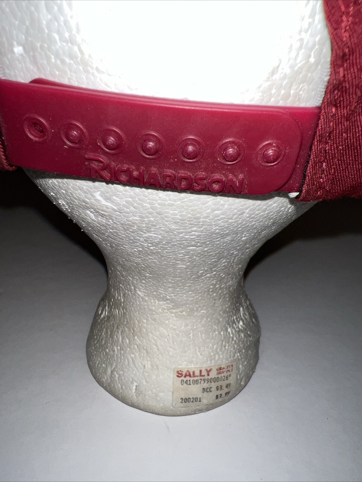 Maroon W White H Richardson 212 Pro Snapback Hat Cap Med/Lg Excellent Condition