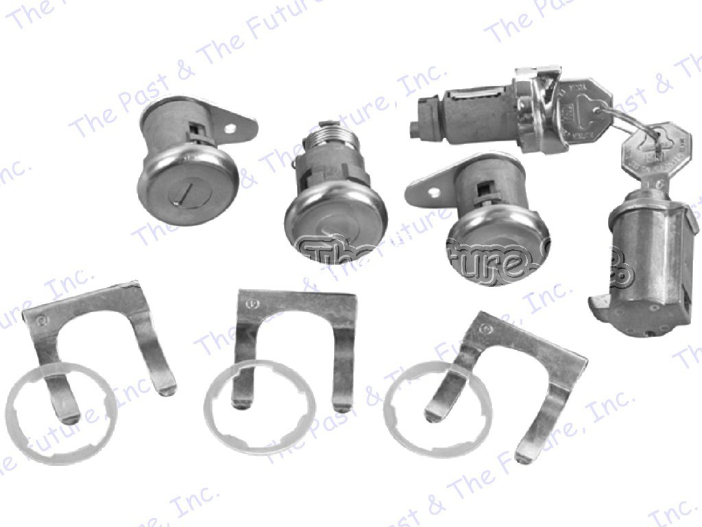 Impala Ignition Door Trunk Glove Original Lock Kit w/ Short Cylinder IMLS6162-4