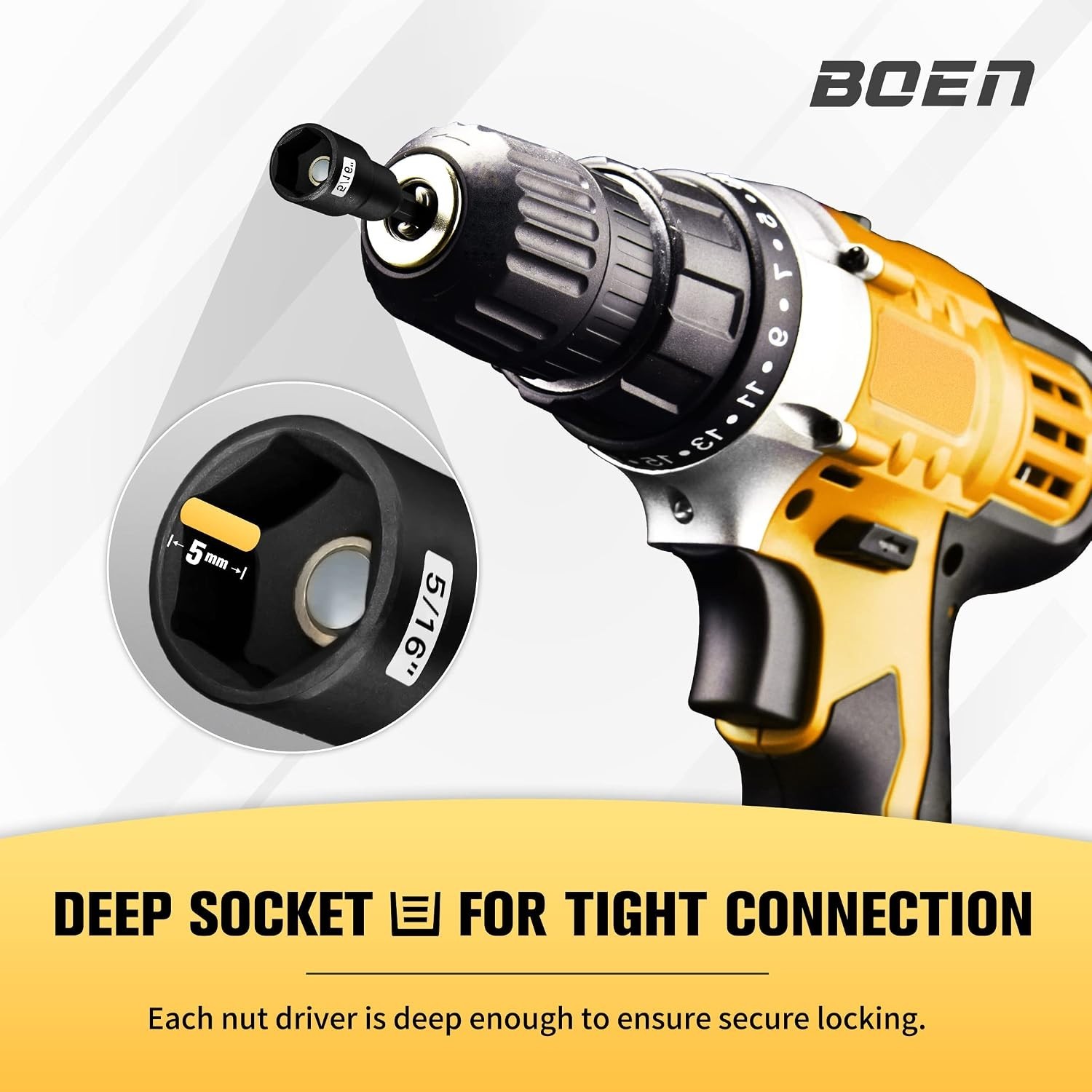 1/4" Magnetic Nut Driver Set: Hex Shank with Strong Magnet for Precision