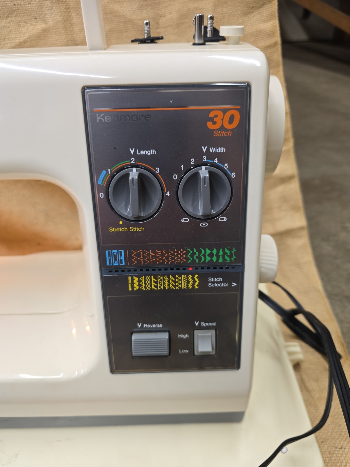 Kenmore 385 Sewing Machine 30 Stitch Pedal Case