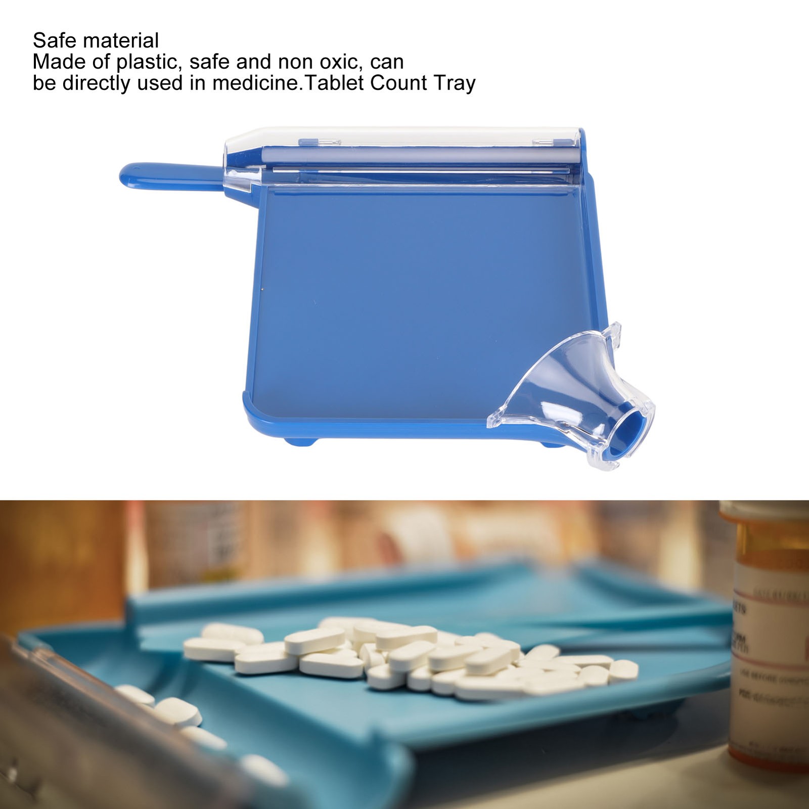 Pharmacy Tablet Counting Tray Safe Plastic Design For Easy Tablet Sorting
