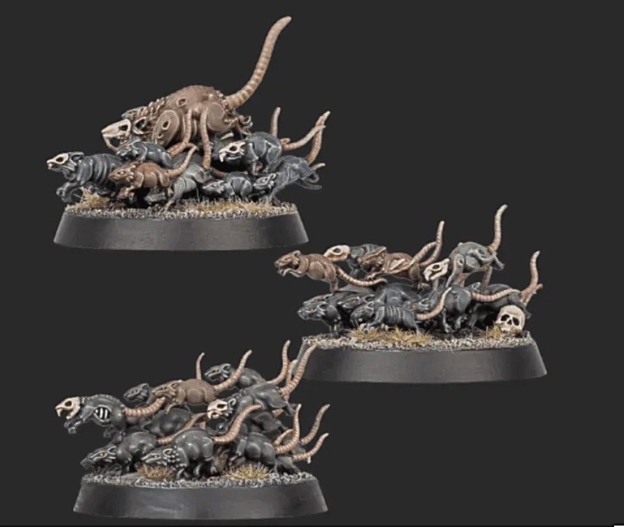 GW CURSED CITY  Soulblight Vampire Counts Radukar’s Court Rats Undead RAT SWARM