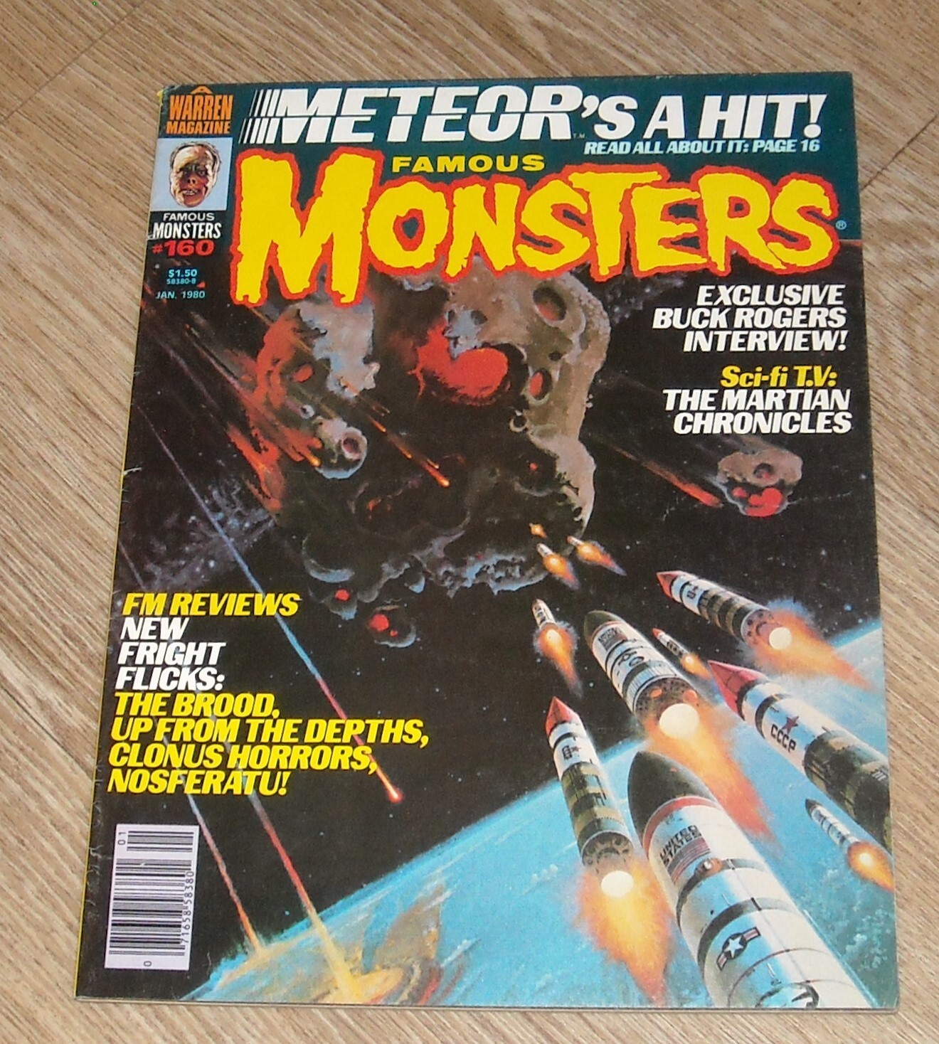 FAMOUS MONSTERS of FILMLAND # 160 MONSTER MAGAZINE WARREN 1980 METEOR The BROOD