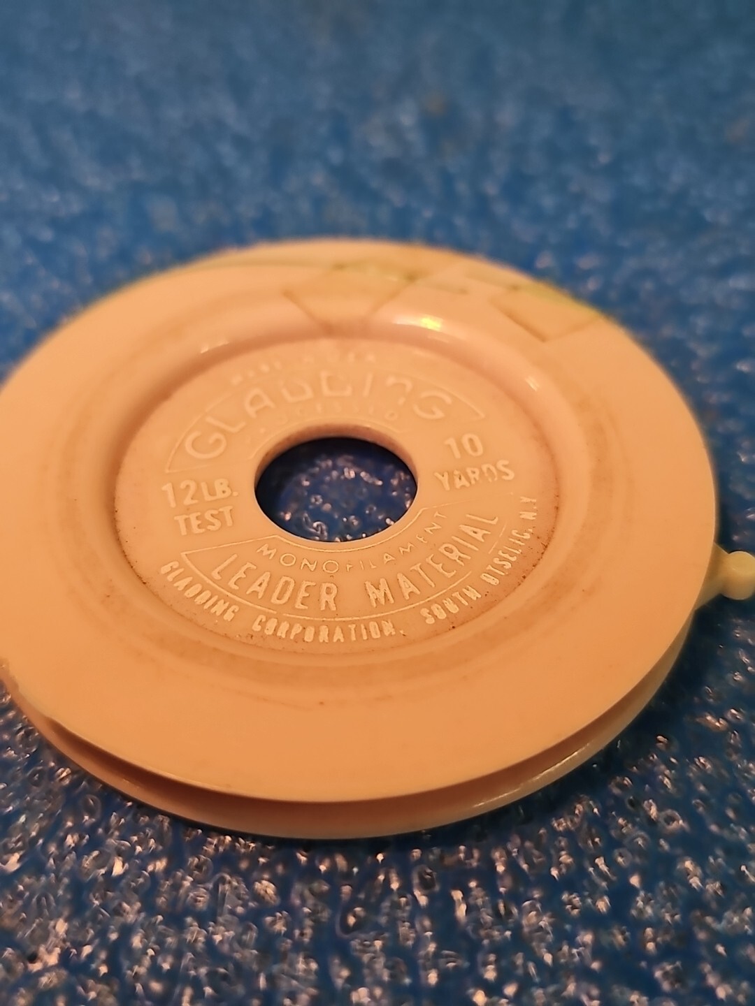 NOS Vtg GLADDING Snap-Lock Spools 12lb Test 10 Yards Monofilament Fishing Line