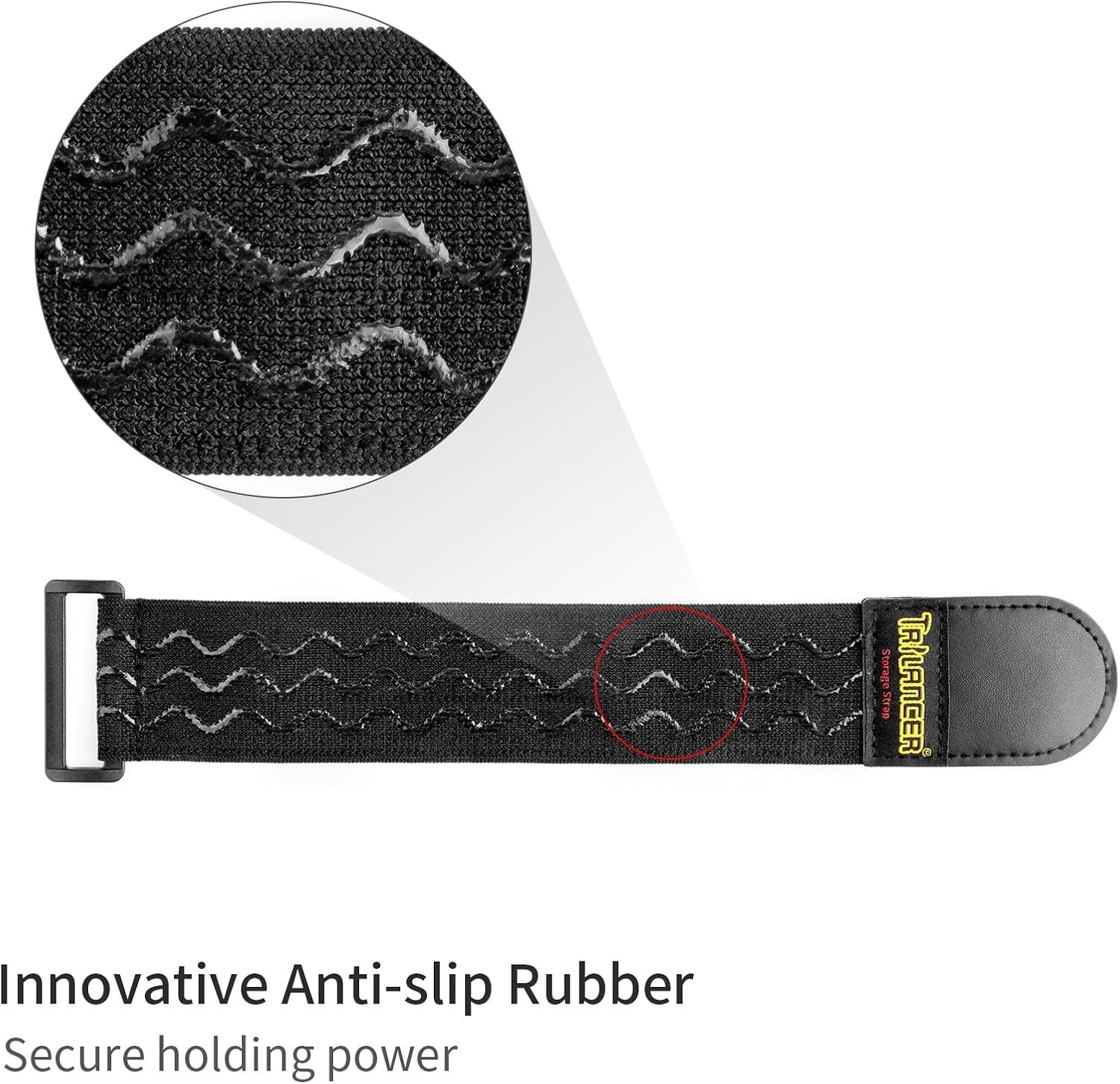 Versatile Heavy Duty Elastic Straps - 12" x 2" | 8 Pack, Securing Cables & More