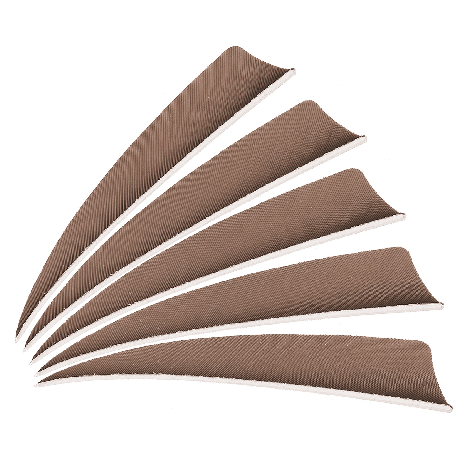 Arrows Vanes 30 Pack 4 Inch Arrow Feather Right Wing Brown for DIY Shooting