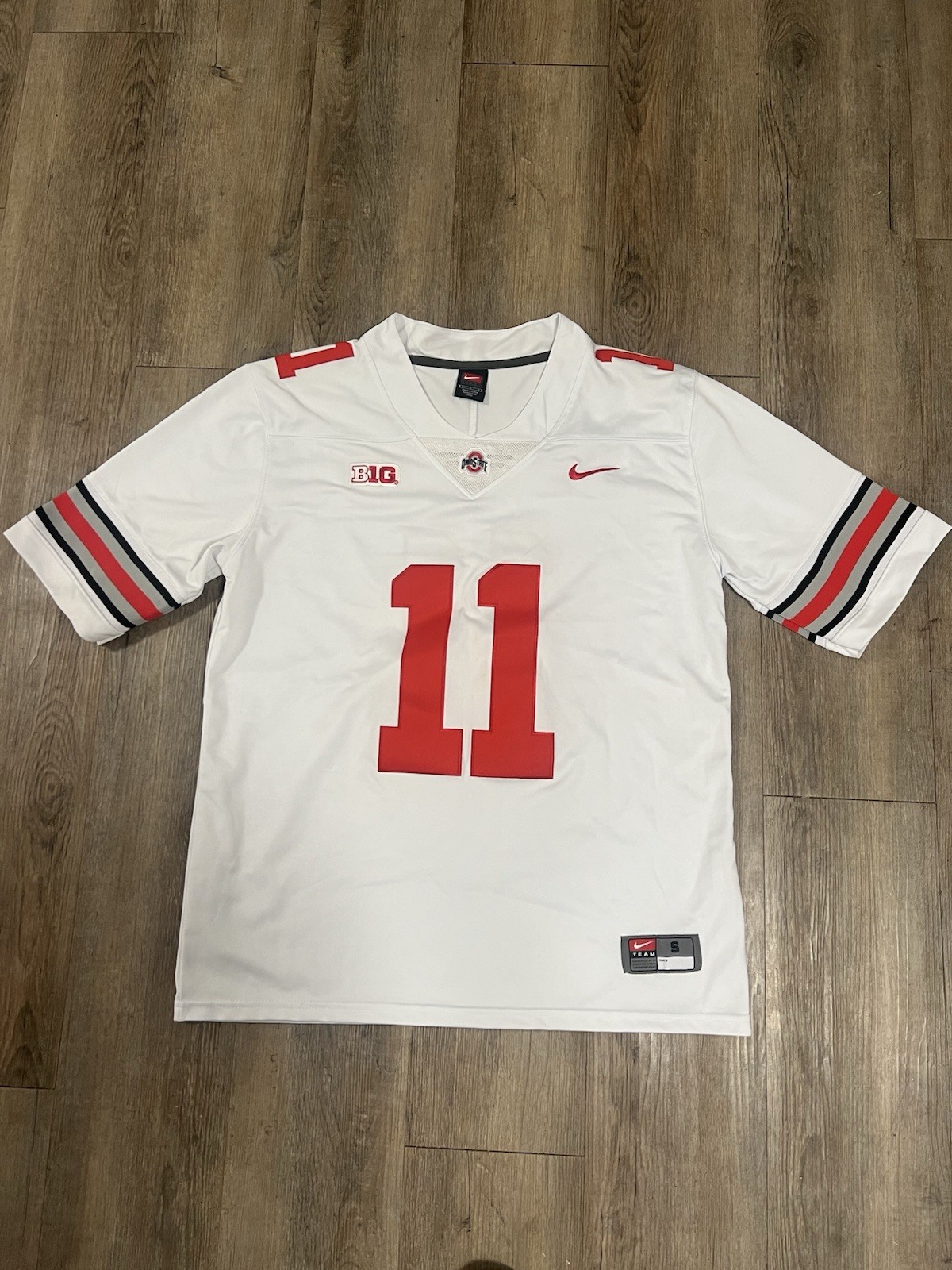 Nike Ohio State Buckeyes Smith-Njigba #11 White Football Jersey Size S