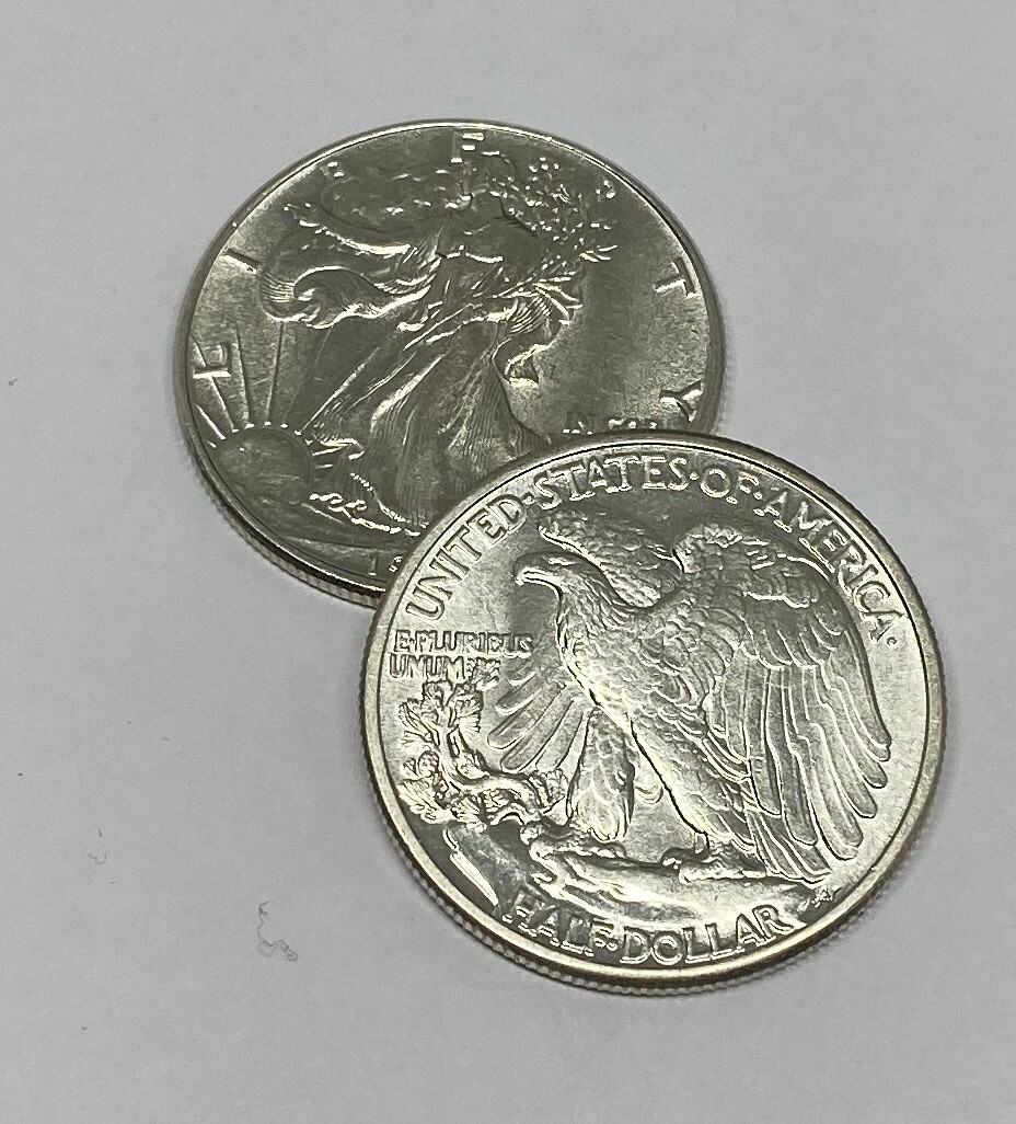 Choice AU - 1939 Walking Liberty Half Dollar - 90% Silver - Almost Uncirculated