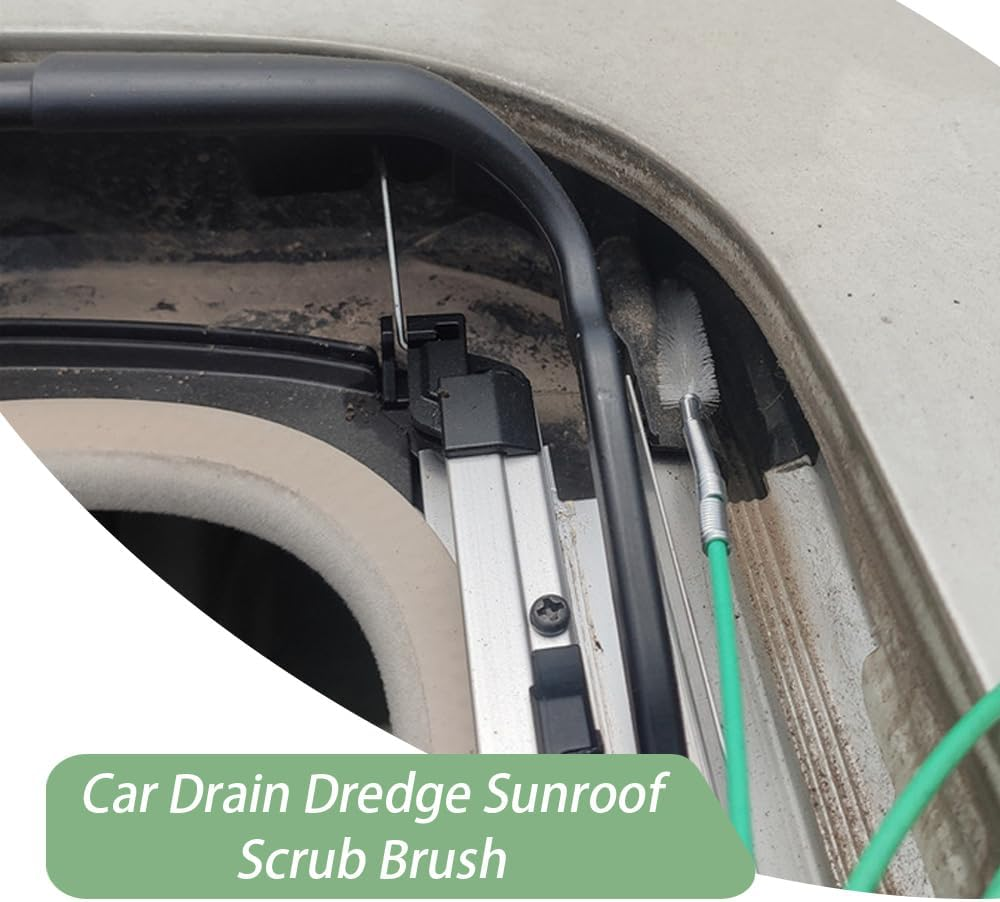9.84FT Car Sunroof Drain Cleaning Tool Flexible Drain Brush Long Tube Cleaner US