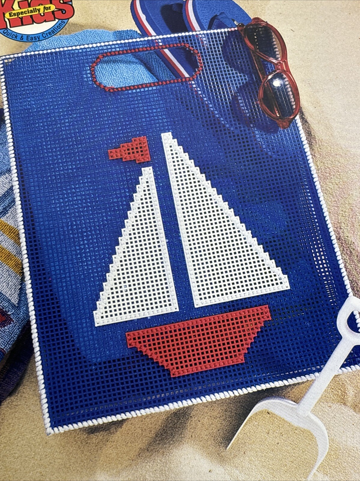 Sailboat Tote Bag Annie's Attic Plastic Canvas Pattern Page