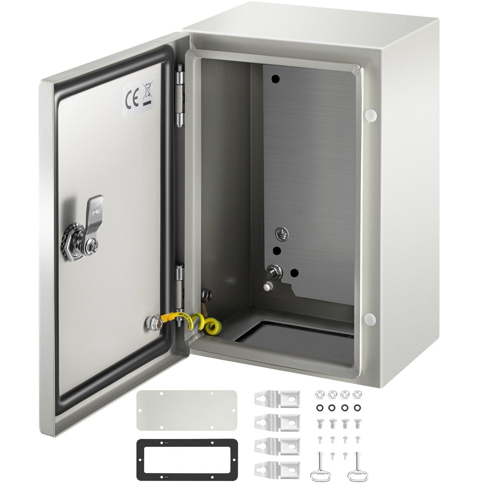 12 x 8 x 6 inches NEMA 4X Steel Electrical Box IP66 Waterproof & Dustproof