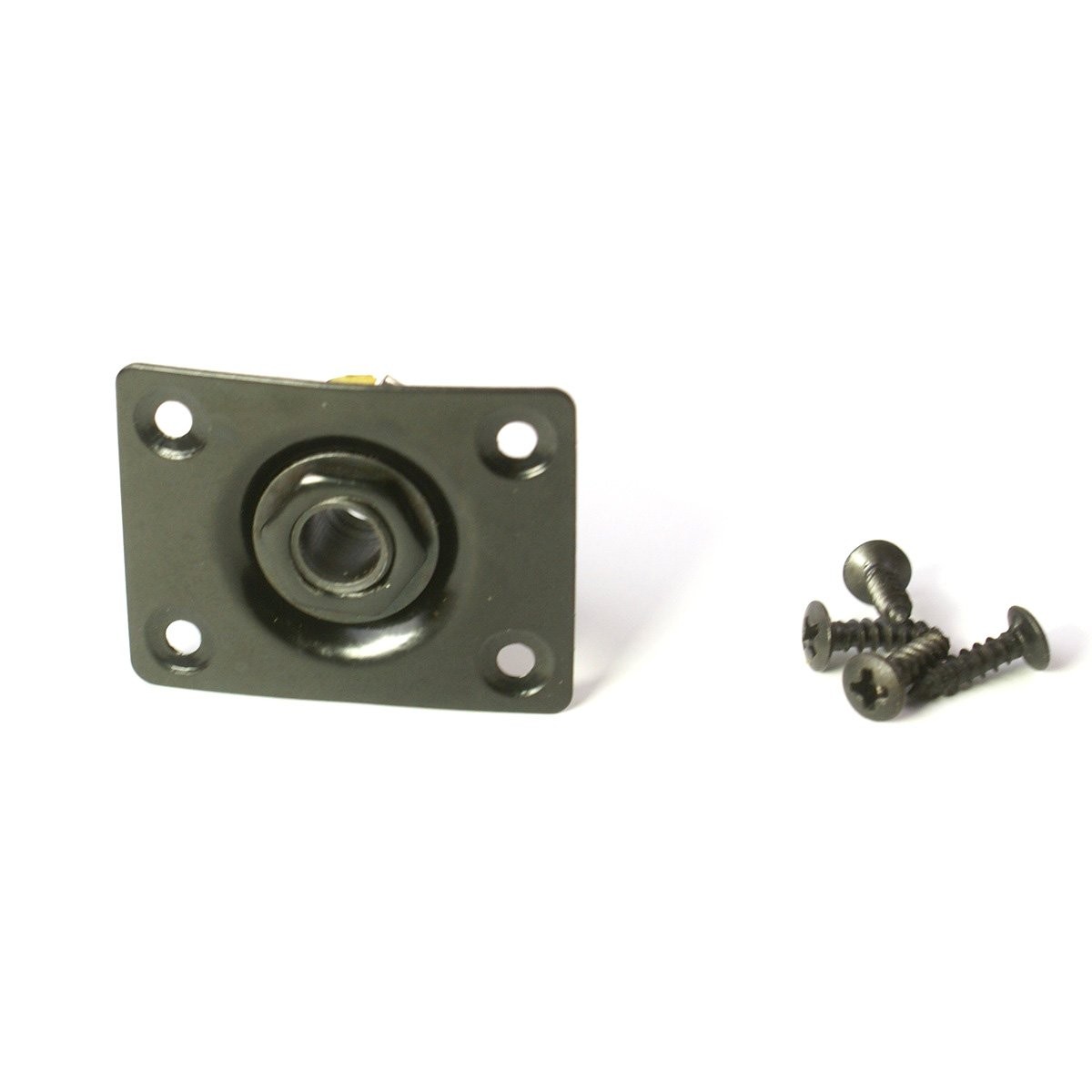 Universal Output Jack Plate Socket for Most Guitar,Square shape Black