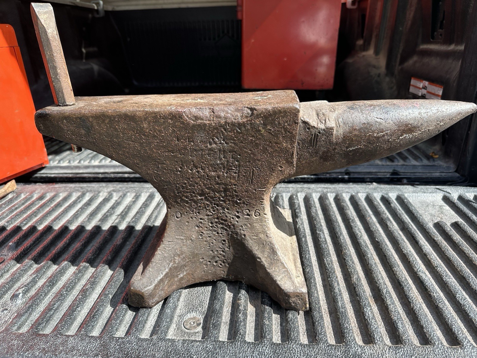 Peter Wright 108 lb Blacksmith Anvil 21” Solid Wrought Iron England Antique
