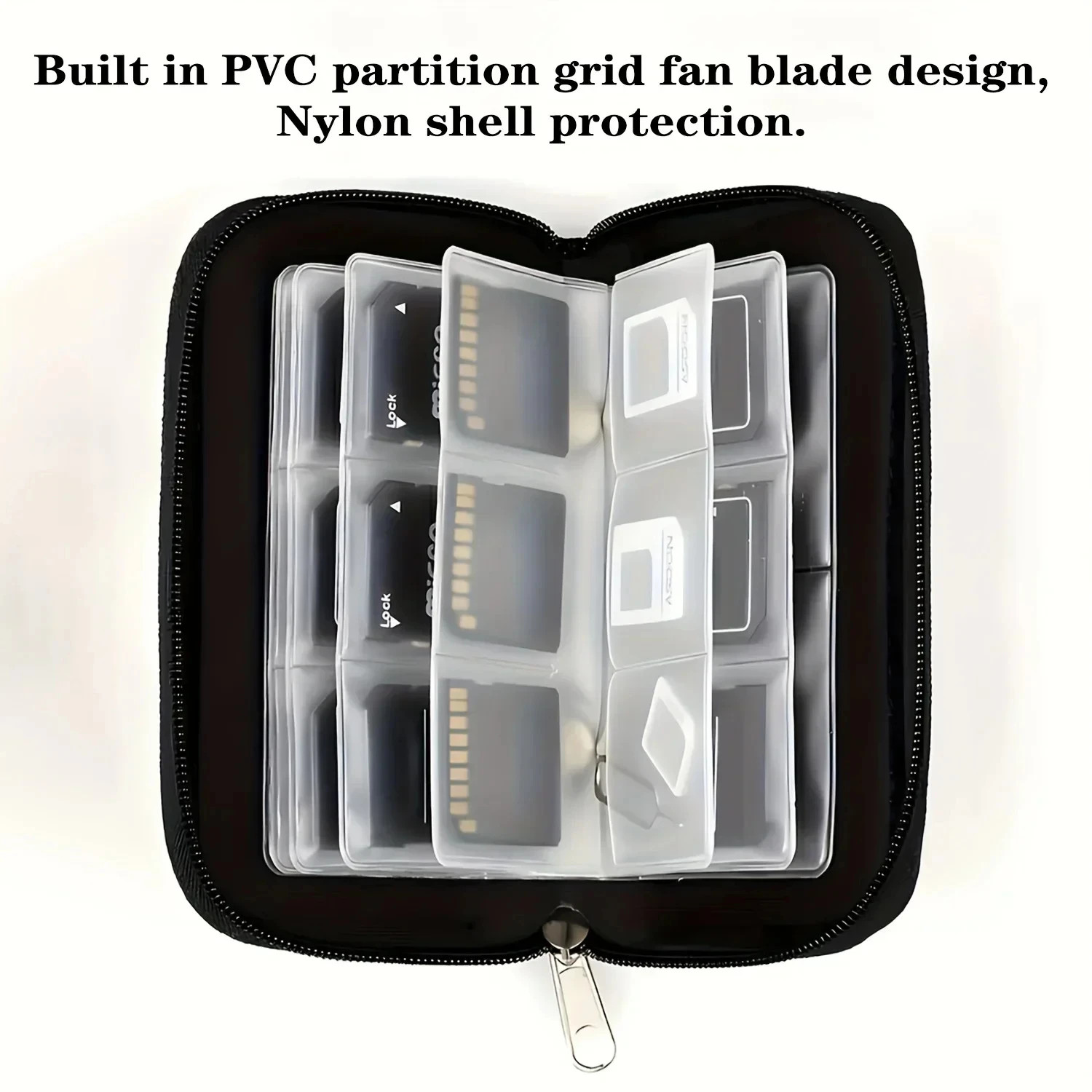Memory Card Storage Case 22 Slots SD CF Micro SD SDHC MS XD Card Holder Bag